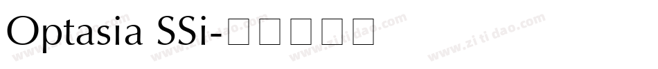 Optasia SSi字体转换